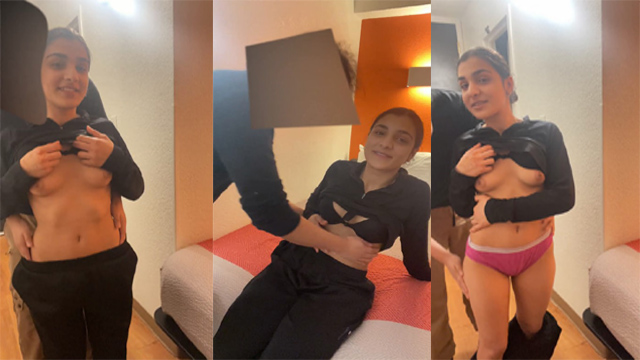 NRI Babe Boobs And Ass Pressed By White Bf